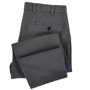 Brooks Brothers Advantage Chino Milano Mens FITS 33x26 Gray Cotton Lycra Pants